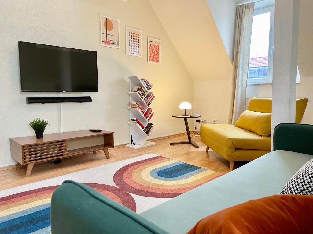 Exklusives Designer Bauhaus Apartment mit Bibliothek
