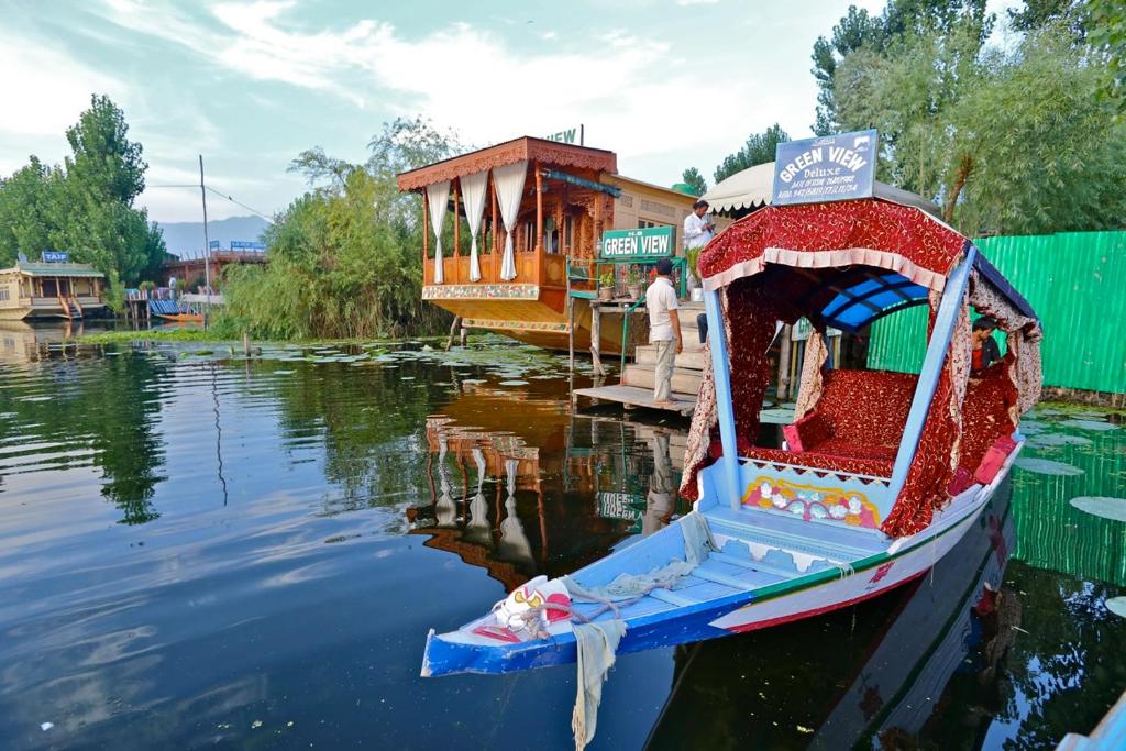 Green view group of houseboats