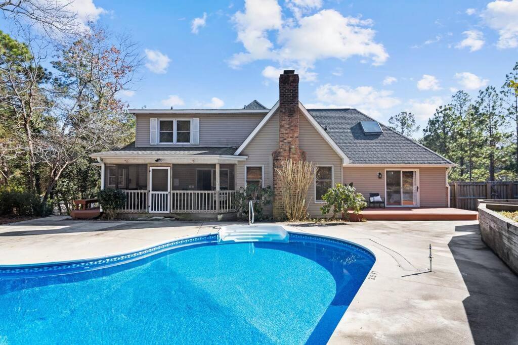 Southern Pines Getaway with Pool & Movie Theater!