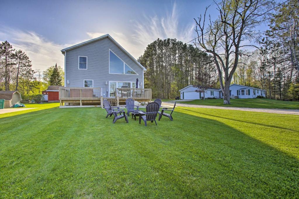 Cadillac Home with Hot Tub and Lake Mitchell Views!